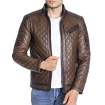 Ellis Genuine Leather Jacket // Camel (S)