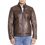 Elm Genuine Leather Jacket // Camel (XL)