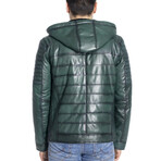 Fern Genuine Leather Jacket // Green (2XL)