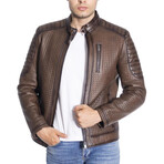 Jax Genuine Leather Jacket // Camel (3XL)