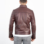 Ryder Genuine Leather Jacket // Claret Red (XS)