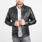Robin Genuine Leather Jacket // Black (3XL)