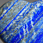 Genuine Polished Lapis Lazuli Heart with Acrylic Display Stand V.2