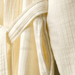 Men'S Bathrobe // Kimono // Off White (S/M)