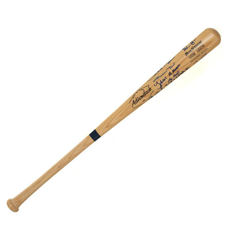 MLB Legends Multi-Signed Hank Aaron Big Stick Bat