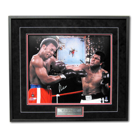 Muhammad Ali // Autographed Rumble In The Jungle 3D Boxing Frame