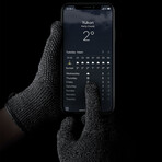 Single Layered Touchscreen Gloves // Black (Small)