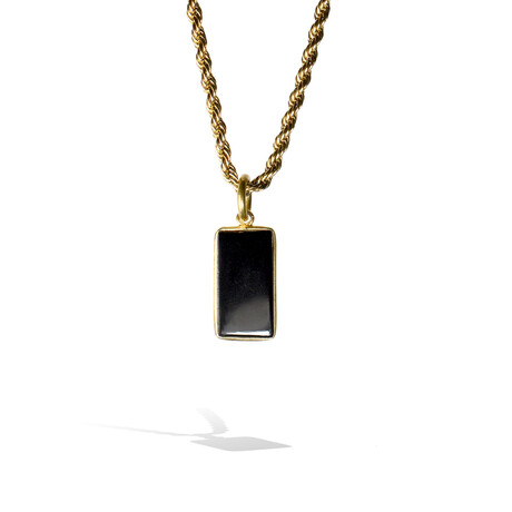Black Onyx Necklace // 20"