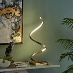 Modern Spiral LED Table Lamp (Gold)
