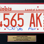 "Home Alone" Daniel Stern Signed Movie Car License Plate Framed Collage