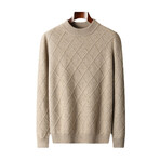 Matthew 100% Cashmere Sweater // Tan (3XL)