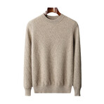 Frank 100% Cashmere Sweater // Oatmeal (2XL)
