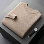Frank 100% Cashmere Sweater // Oatmeal (3XL)