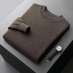 Richard 100% Cashmere Sweater // Brown (2XL)