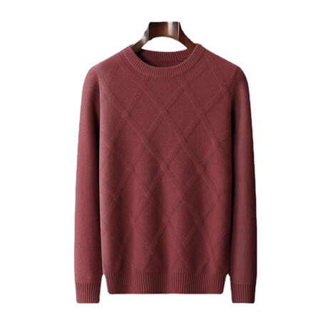 Anton 100% Cashmere Sweater // Rust (S)
