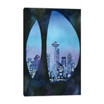 Seattle Skyline With Space Needle- Washington by Ryan Fox (18"H x 12"W x 1.5"D)