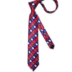 Hollis Handmade Silk Tie // Red + Blue
