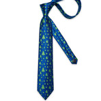 Axel Handmade Silk Tie // Blue + Green