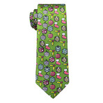Grinch Handmade Silk Tie // Green