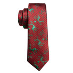 Peaks Handmade Silk Tie // Red