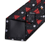 Arthur Handmade Silk Tie // Black + Red