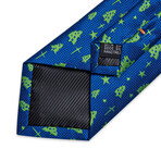 Axel Handmade Silk Tie // Blue + Green