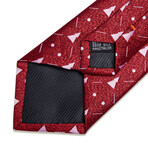 Noelle Handmade Silk Tie // Dark Red