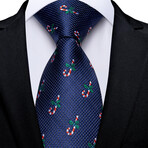 Mistletoe Handmade Silk Tie // Navy