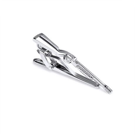 Shotty Crafted Tie Clip // Silver