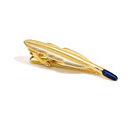 Winged Crafted Tie Clip // Gold