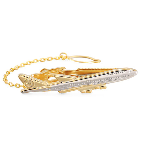 Flight Crafted Tie Clip // Gold + Silver