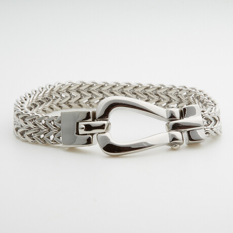 Dell Arte // Double Chain Stainless Steel Bracelet // Silver