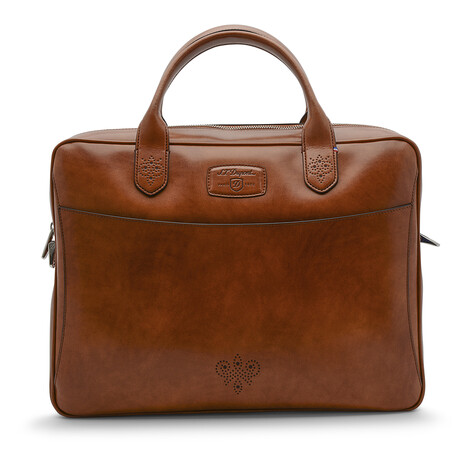 S.T. Dupont Derby Leather Portfolio Laptop Briefcase // 181173 // New