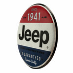 Jeep Superior Quality Large Round Metal Button Sign
