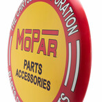 Mopar Parts & Accessories Round Metal Button Sign