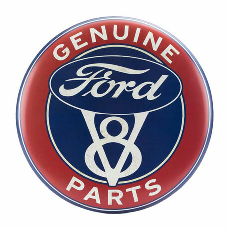 Ford - 24" "Genuine Parts" Metal Button