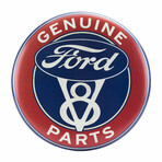 Ford - 24" "Genuine Parts" Metal Button