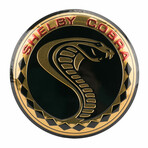 Shelby Cobra Round Embossed Metal Button Sign