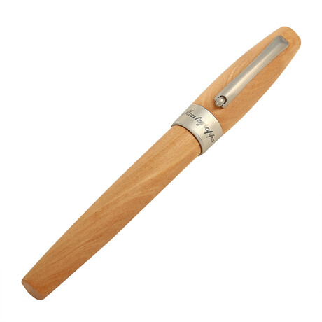 Montegrappa // Heartwood Olive Wood + Stainless Steel Rollerball Pen // ISFOWRIO // New