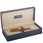 Montegrappa // Heartwood Olive Wood + Stainless Steel Ballpoint Pen // ISFOWBIO // New