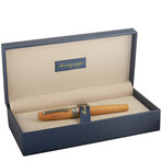 Montegrappa // Heartwood Olive Wood + Stainless Steel Rollerball Pen // ISFOWRIO // New
