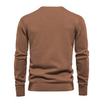 Henley Sweater // Chocolate (M)