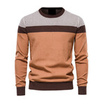 Color Block Sweater // Orange (XL)