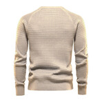 Textured Knit Sweater // Apricot (L)
