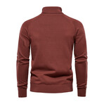 Turtleneck Sweater // Bordo (XL)