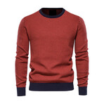 Patterned Sweater // Orange (M)