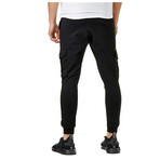 Skinny Jogger Pants //  Velcro Side Pockets // Black (XL)