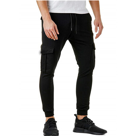 Comfy Knit Heathered Joggers // Black (S)