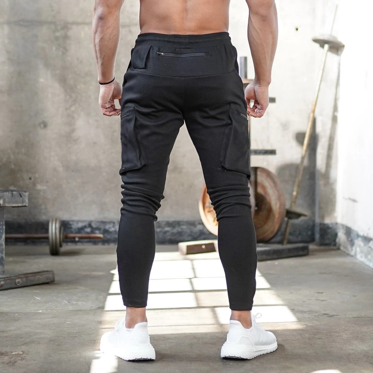 Jogger Pants // Zipper Side Pockets // Black (S) - Amedeo Exclusive ...