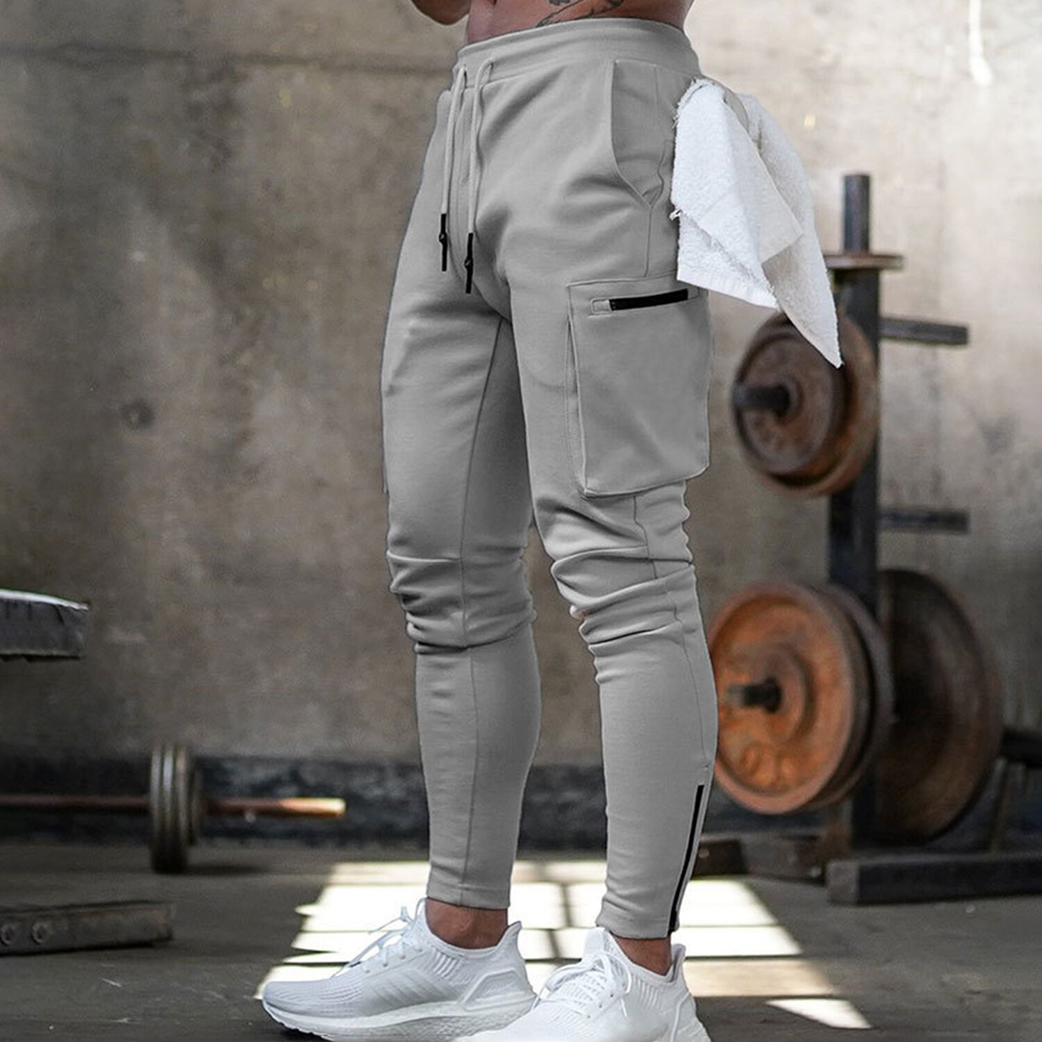 Cargo Pocket Joggers // Light Gray (S) - Amedeo Exclusive Joggers ...